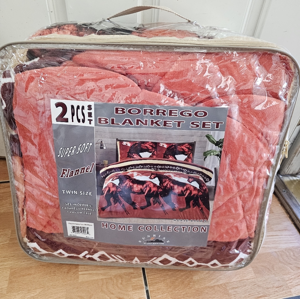 Twin Borrego Blanket 2 piece set